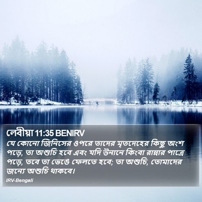 লেবীয়া 11:35 BENIRV Bible Verse Image