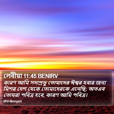 লেবীয়া 11:45 BENIRV Bible Verse Image