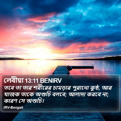 লেবীয়া 13:11 BENIRV Bible Verse Image