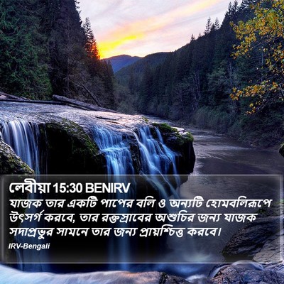 লেবীয়া 15:30 BENIRV Bible Verse Image