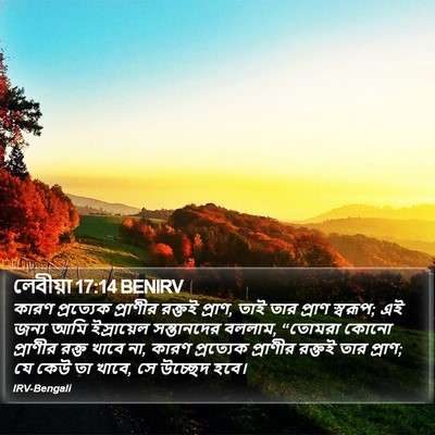 লেবীয়া 17:14 BENIRV Bible Verse Image