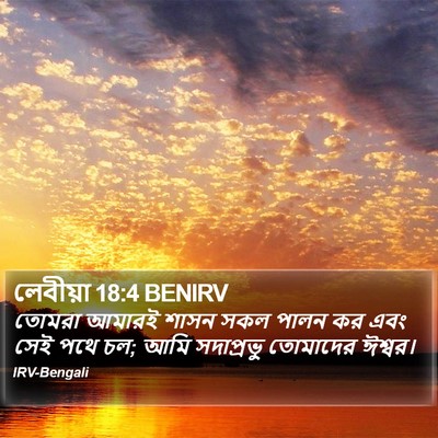 লেবীয়া 18:4 BENIRV Bible Verse Image