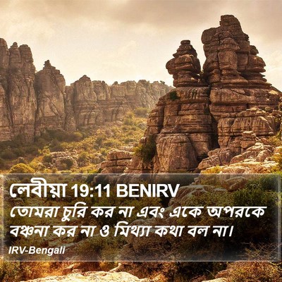 লেবীয়া 19:11 BENIRV Bible Verse Image