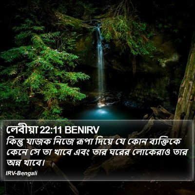 লেবীয়া 22:11 BENIRV Bible Verse Image