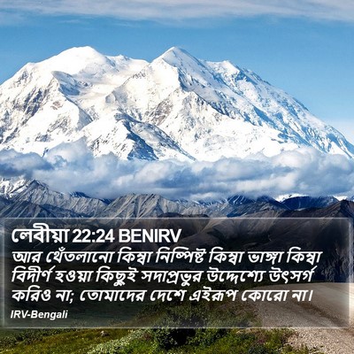 লেবীয়া 22:24 BENIRV Bible Verse Image