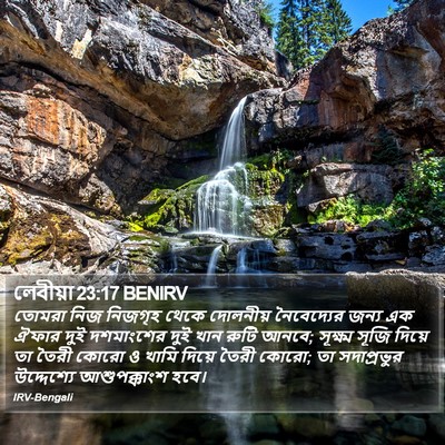 লেবীয়া 23:17 BENIRV Bible Verse Image
