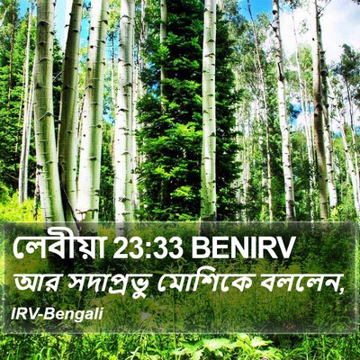 লেবীয়া 23:33 BENIRV Bible Verse Image