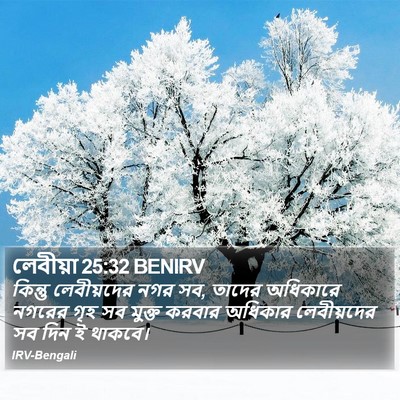 লেবীয়া 25:32 BENIRV Bible Verse Image