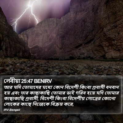 লেবীয়া 25:47 BENIRV Bible Verse Image