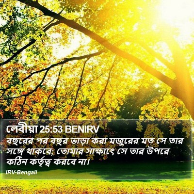 লেবীয়া 25:53 BENIRV Bible Verse Image