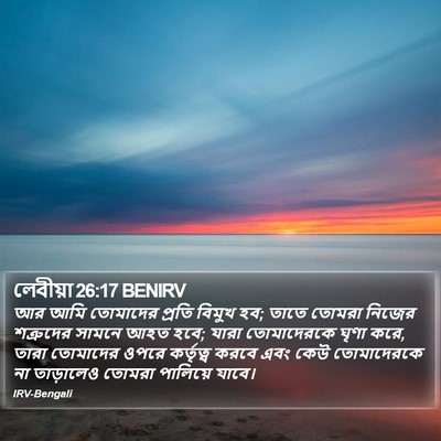 লেবীয়া 26:17 BENIRV Bible Verse Image