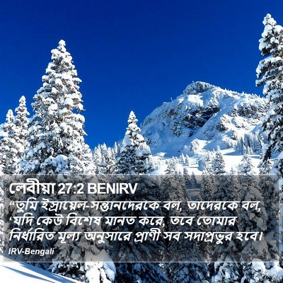 লেবীয়া 27:2 BENIRV Bible Verse Image