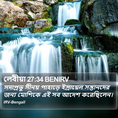 লেবীয়া 27:34 BENIRV Bible Verse Image