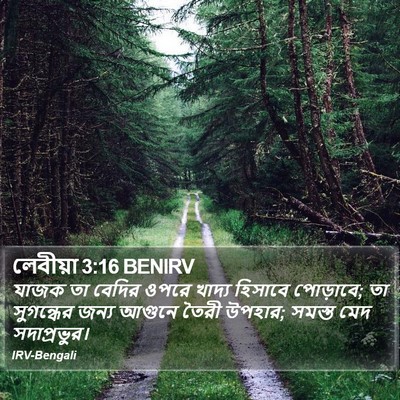 লেবীয়া 3:16 BENIRV Bible Verse Image