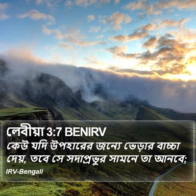 লেবীয়া 3:7 BENIRV Bible Verse Image