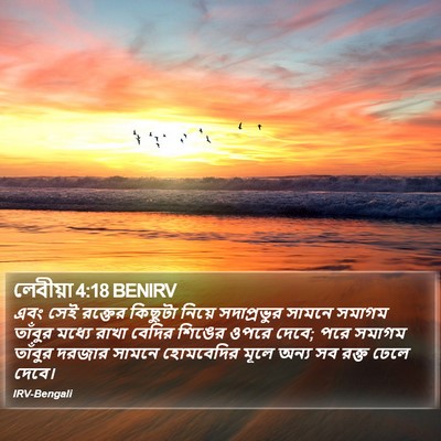 লেবীয়া 4:18 BENIRV Bible Verse Image