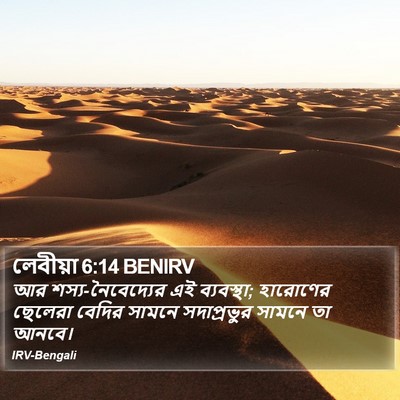 লেবীয়া 6:14 BENIRV Bible Verse Image
