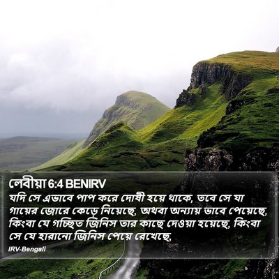 লেবীয়া 6:4 BENIRV Bible Verse Image