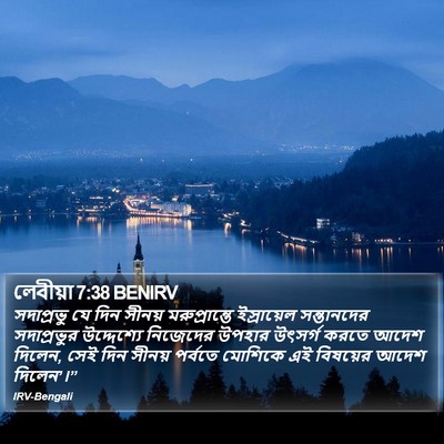 লেবীয়া 7:38 BENIRV Bible Verse Image