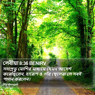লেবীয়া 8:36 BENIRV Bible Verse Image