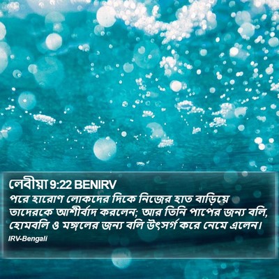 লেবীয়া 9:22 BENIRV Bible Verse Image