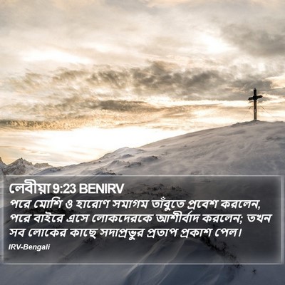 লেবীয়া 9:23 BENIRV Bible Verse Image