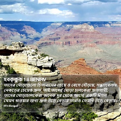 হবক্কুক 1:8 BENIRV Bible Verse Image