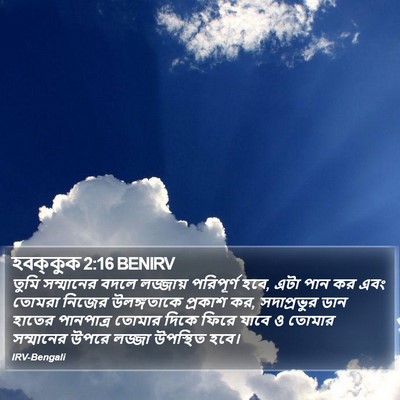 হবক্কুক 2:16 BENIRV Bible Verse Image