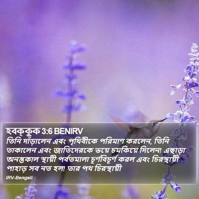 হবক্কুক 3:6 BENIRV Bible Verse Image