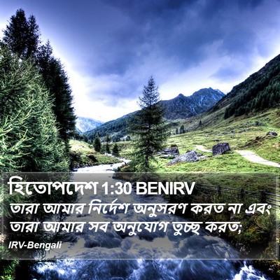 হিতোপদেশ 1:30 BENIRV Bible Verse Image