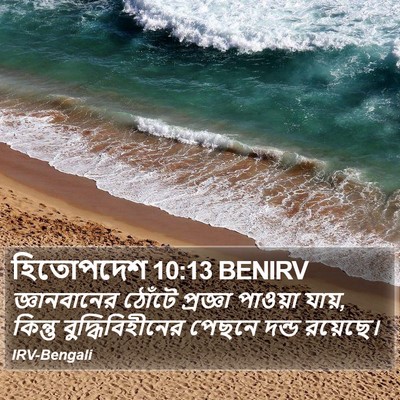 হিতোপদেশ 10:13 BENIRV Bible Verse Image