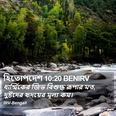 হিতোপদেশ 10:20 BENIRV Bible Verse Image