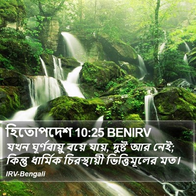 হিতোপদেশ 10:25 BENIRV Bible Verse Image