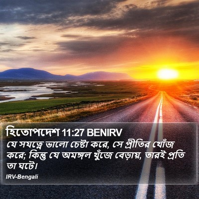 হিতোপদেশ 11:27 BENIRV Bible Verse Image