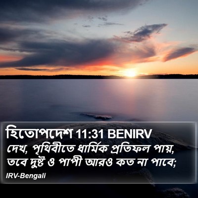 হিতোপদেশ 11:31 BENIRV Bible Verse Image