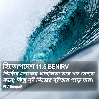 হিতোপদেশ 11:5 BENIRV Bible Verse Image