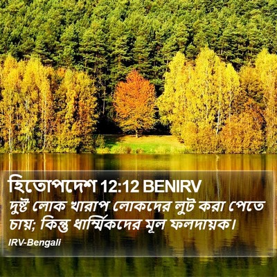হিতোপদেশ 12:12 BENIRV Bible Verse Image