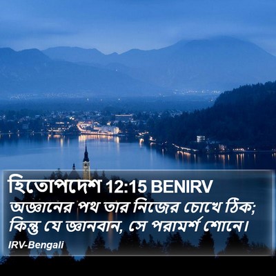 হিতোপদেশ 12:15 BENIRV Bible Verse Image