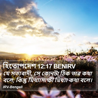 হিতোপদেশ 12:17 BENIRV Bible Verse Image