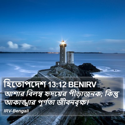 হিতোপদেশ 13:12 BENIRV Bible Verse Image