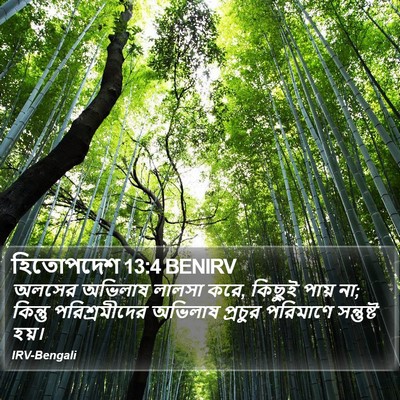 হিতোপদেশ 13:4 BENIRV Bible Verse Image