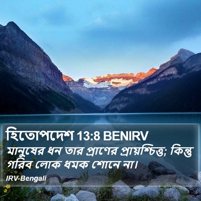 হিতোপদেশ 13:8 BENIRV Bible Verse Image