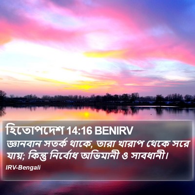 হিতোপদেশ 14:16 BENIRV Bible Verse Image