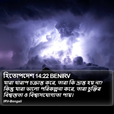 হিতোপদেশ 14:22 BENIRV Bible Verse Image