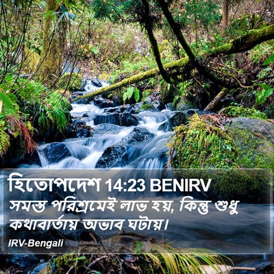 হিতোপদেশ 14:23 BENIRV Bible Verse Image