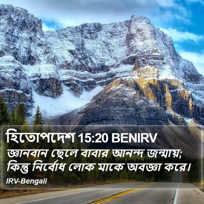 হিতোপদেশ 15:20 BENIRV Bible Verse Image