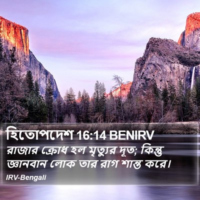 হিতোপদেশ 16:14 BENIRV Bible Verse Image