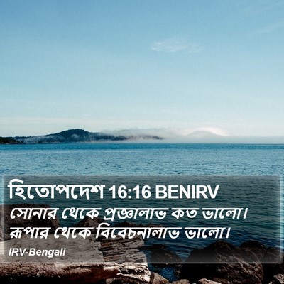 হিতোপদেশ 16:16 BENIRV Bible Verse Image