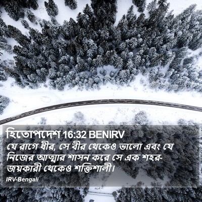 হিতোপদেশ 16:32 BENIRV Bible Verse Image