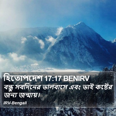 হিতোপদেশ 17:17 BENIRV Bible Verse Image